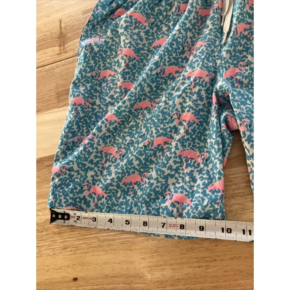 Men's Chubbies The Domingos Flamingos Classic Swim Trunks Mesh Lined XS